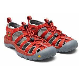 Keen Whisper Red Gray Waterproof Hiking Sandals Womens 7.5 Bungee Lace
